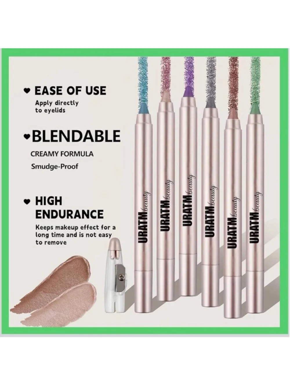 NEW 2 Blendable Creamy eyeshadow Eye Brightener Stick Waterproof Pencil Liner